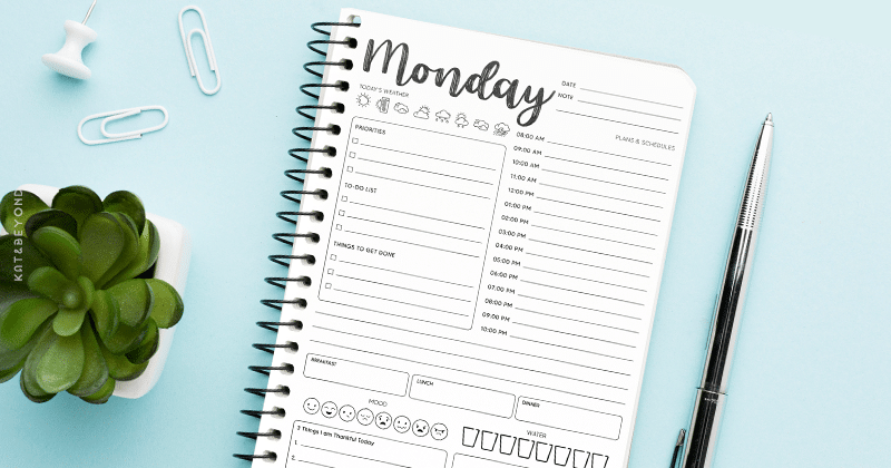 Using A Day Planner: Top Tips For Maximum Productivity · Kat&Beyond