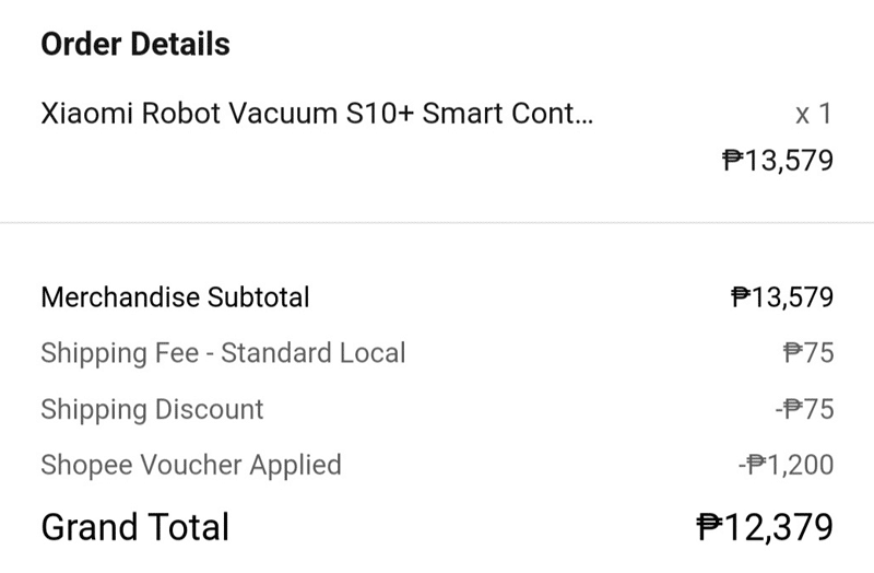 Mi Robot Vacuum S10+ Voucher Applied · Kat&Beyond