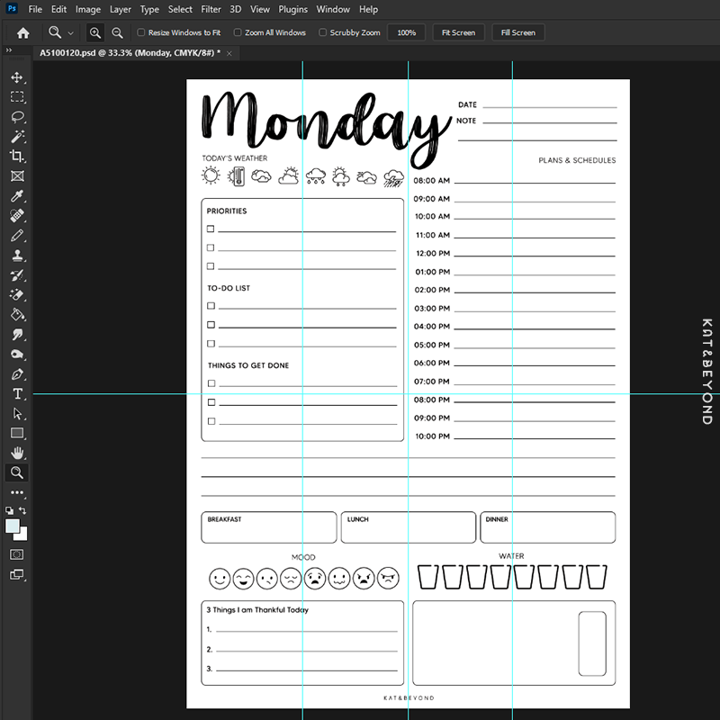 Personalized Day Planner Pages